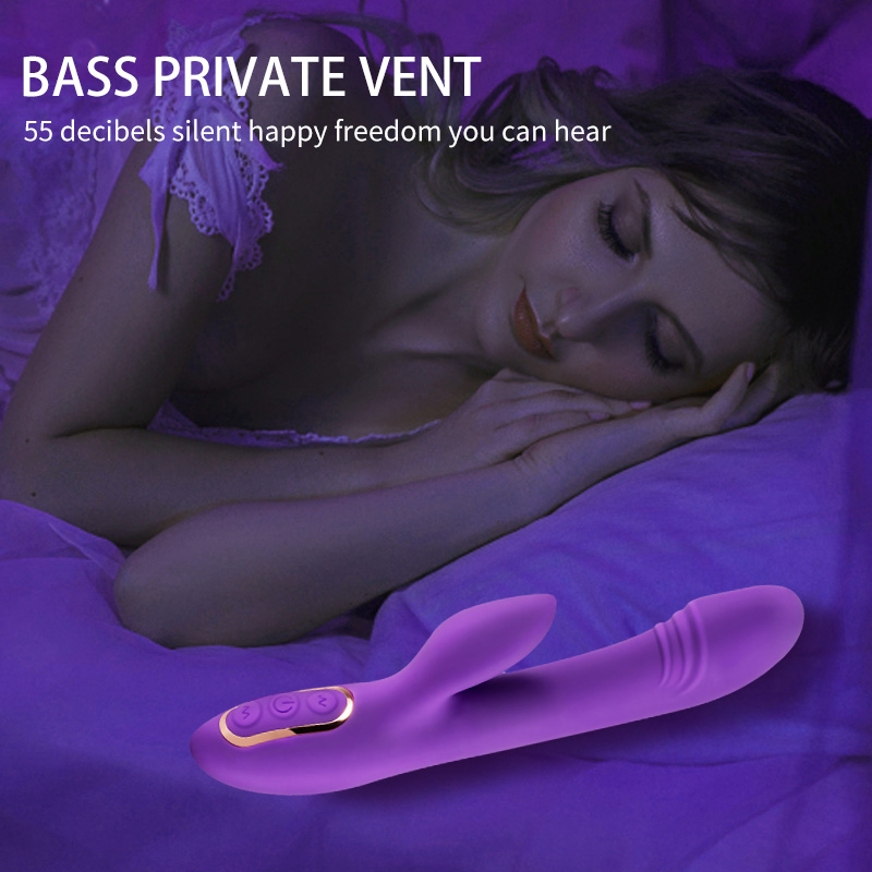 G Spot Rabbit Vibrator Clitoris Massager For Women Purple - 3