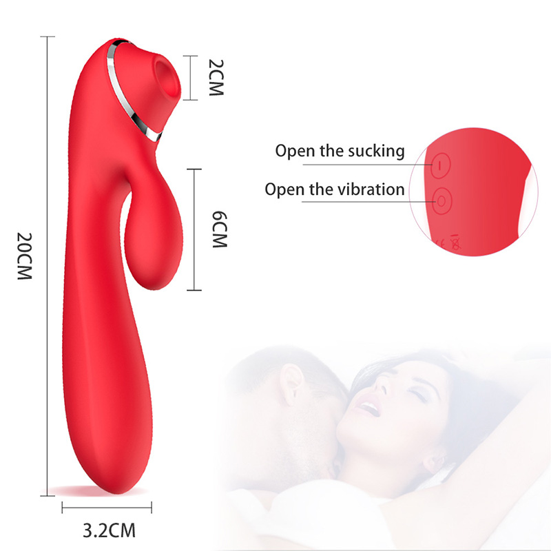 Adult toys G-spot Rabbit Suction Vibrators Stimulator vibrating massager - 3 