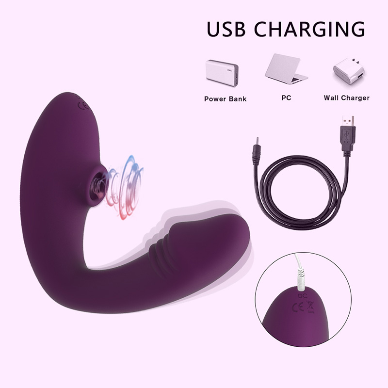 Sucking Dildo Vibrator Nipple Clitoris Stimulator - 2 