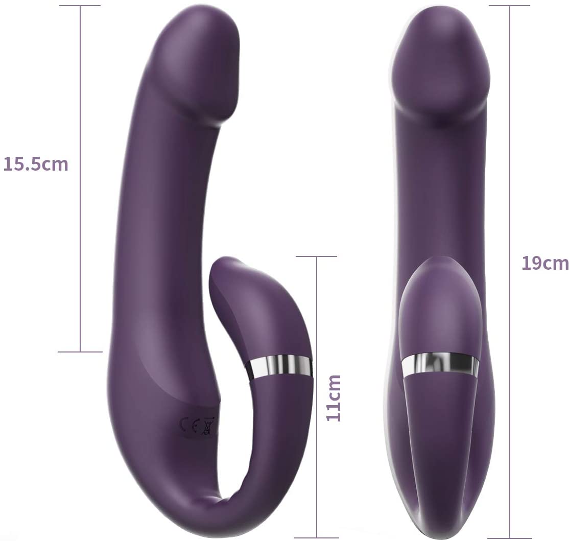 C type G-spot stimulating clitoris finger sex vibrator - 1