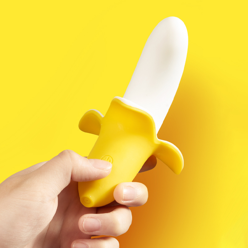 Banana G-spota spreagthach clitoris massager vibrator - 3