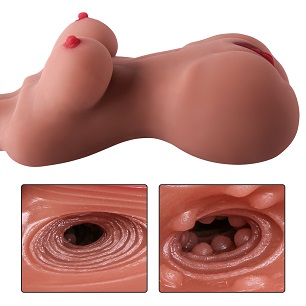 Affordable brown elegant male round chest big butt pocket pussy toy adult half dolls - 1