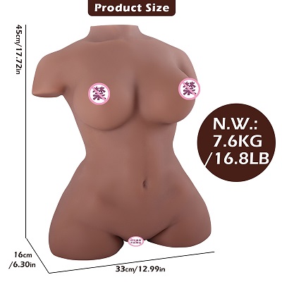 Fitness goddess brown skin big breast ass curvy body half adult doll for men - 3