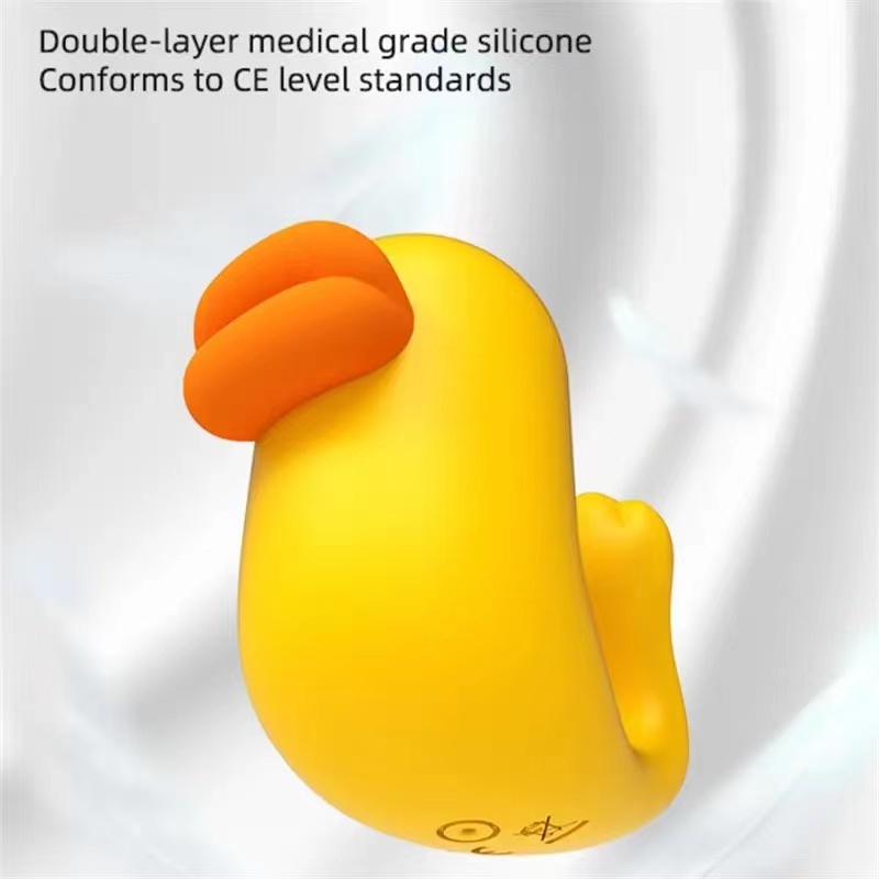 Cute Duck Fingertips Clitoral Vibrator For Clit Nipple Stimulation - 2 