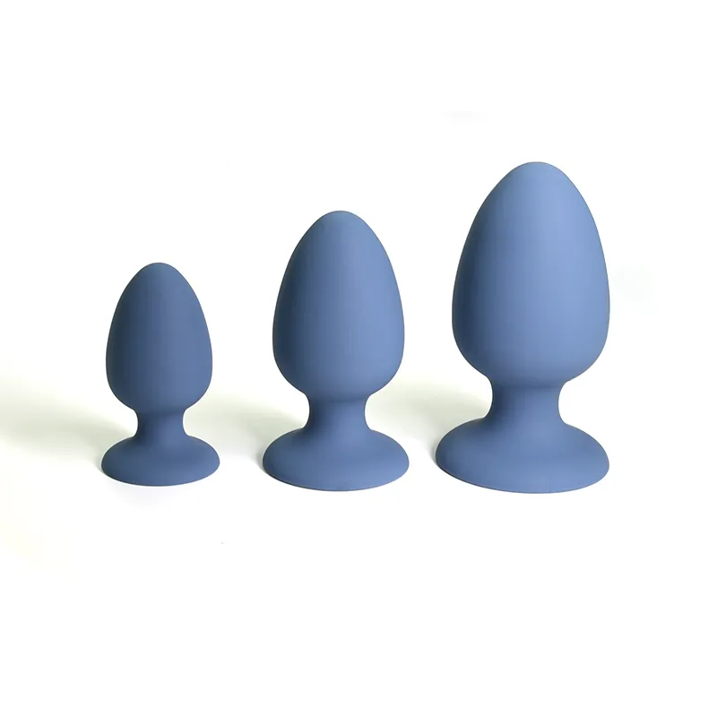 Jucării sexuale pentru adulți Plug anal din silicon moale cu silicon sigur pentru corp de calitate medicală pentru femei