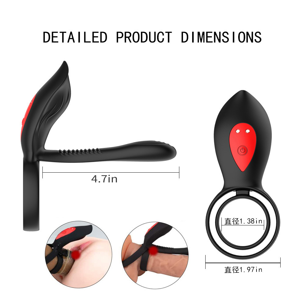 Dual Cock Ring Vibrator For Couple - 2
