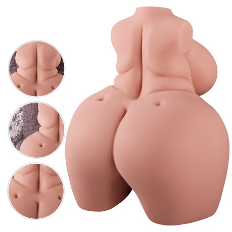 Fat big ass chest male masturbator sex toy adult toy half body pocket pussy dolls