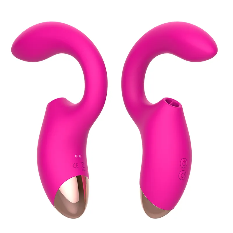 Finger lignende design lilla farver Klitorisstimulator sugende vibrator