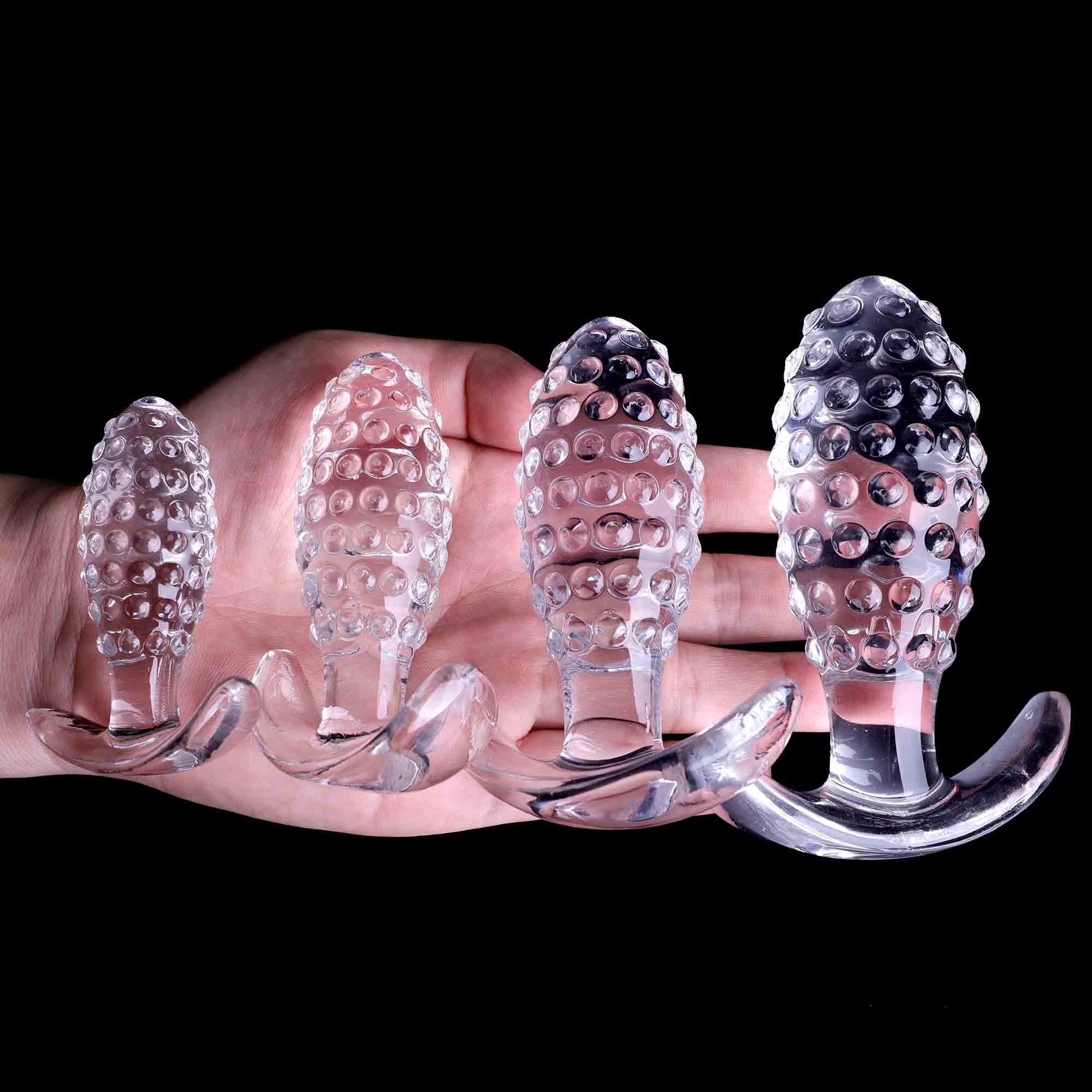 New Pineapple Anal Bead Jelly Anal Plug Particles Stimulate Butt Plug G-spot Prostate Massage Adult Sex Toy For Woman