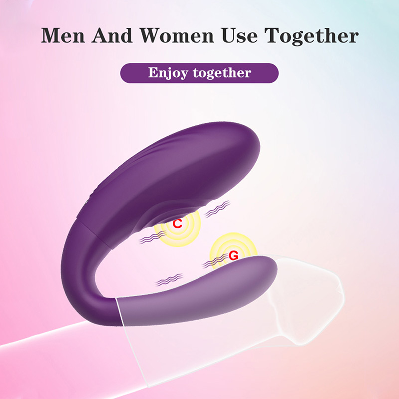 Nuotolinio valdymo pultelis Vagina Clitoris Vibrator Purple - 4