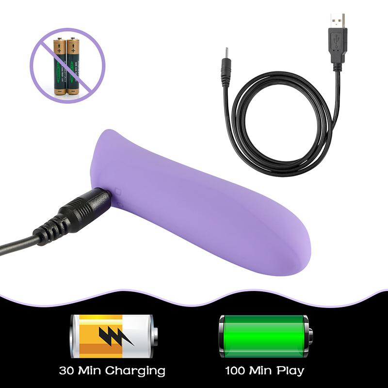 Women adult sex toys Silicon Bullet Vibe finger vibrator - 1