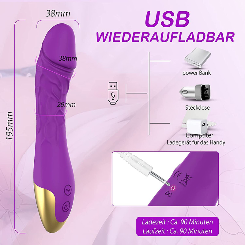 Sex toy vibrators Silicon Dildo Vibrator Realistic Vibrating - 0 