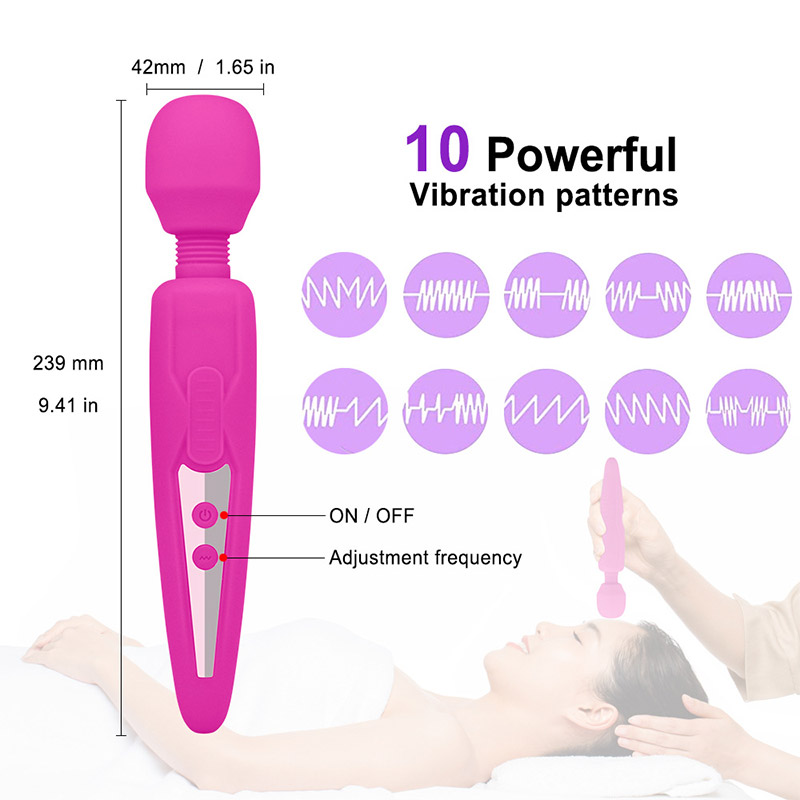 Wand Rechargeable Extra Powerful Cordless Vibrator - 2 