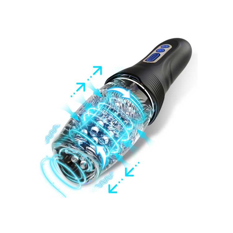 Wholesale elegant Vibrating Vacuum Cup Masturbator sex toy for men