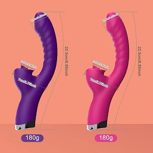 Qadınlar üçün 2 dildə 1 dil yalayan klitoris vibratorları