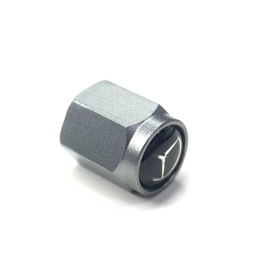 Haxagon aluminium luftstøvdæksel Dæk skruelåg Universal Schrader ventilhætte med OEM-logo