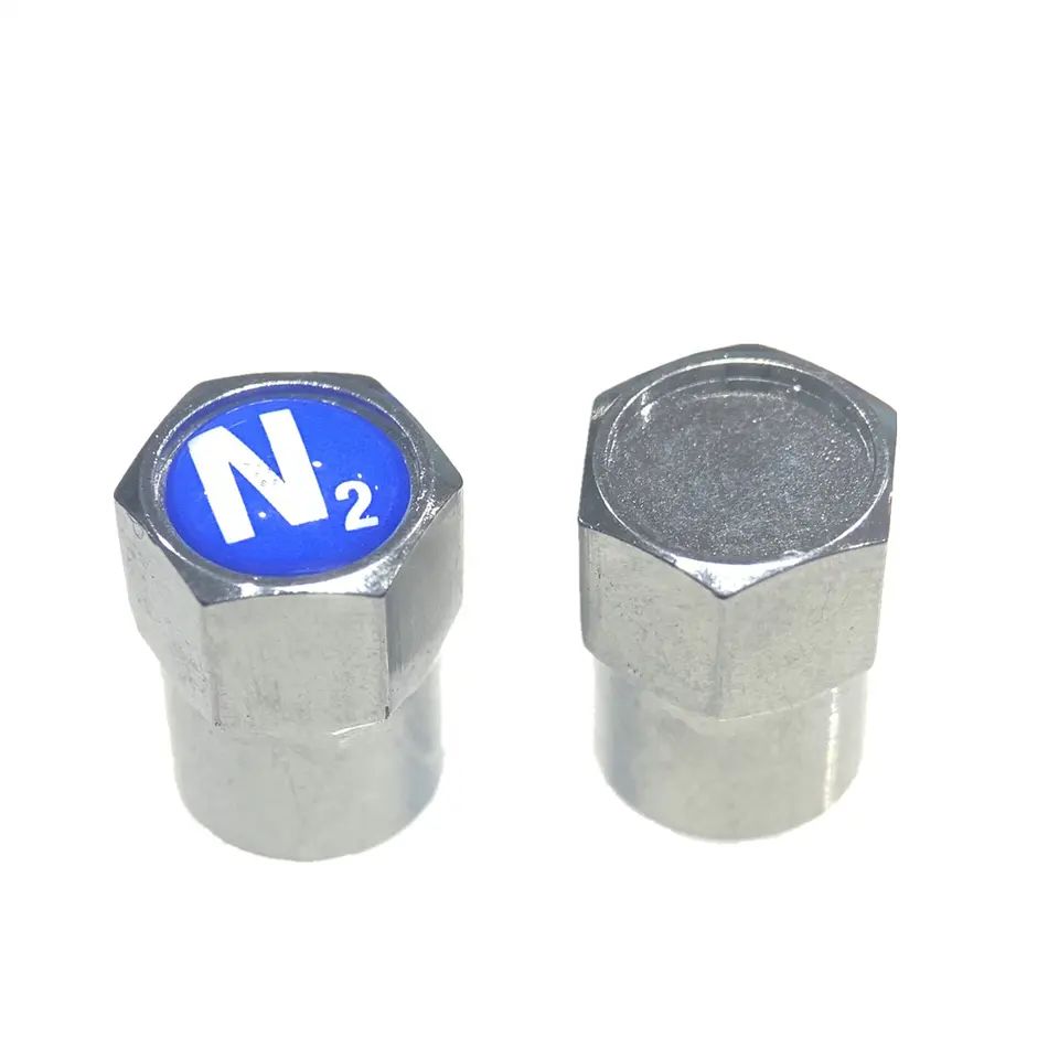 N2 nitrogén NOS autógumi gumiabroncs szelepszár sapkák dinitrogén-oxid rendszerhez
