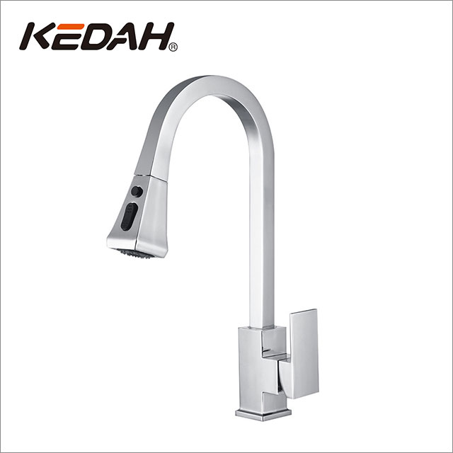 Square Pull Out Kitchen Faucet