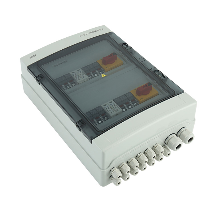 جعبه ترکیبی DC خورشیدی IP66 6 ورودی رشته 2 خروجی رشته