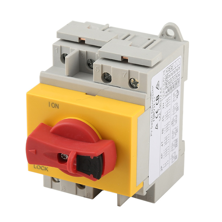 Din Rail Mounted DC Isolators Disconnect Switch For Solar Pv
