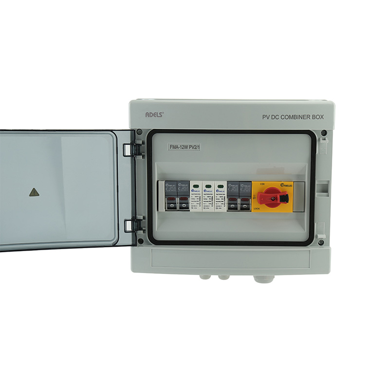 IP66 2 In 1 Out 2 Strings DC Solar PV Combiner Box For Solar System
