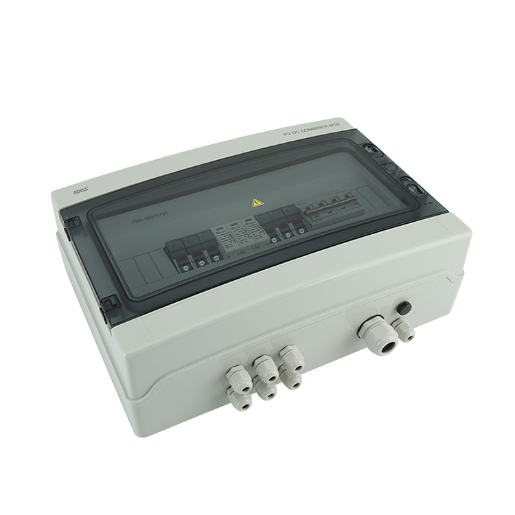 IP66 PV Solar DC Plastic Combiner Box 3 In 1 0ut ສໍາລັບລະບົບແສງຕາເວັນ