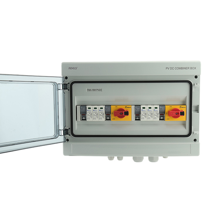 PV Solar Combiner Box 2 strengir Vatnsheldur DC Combiner Box