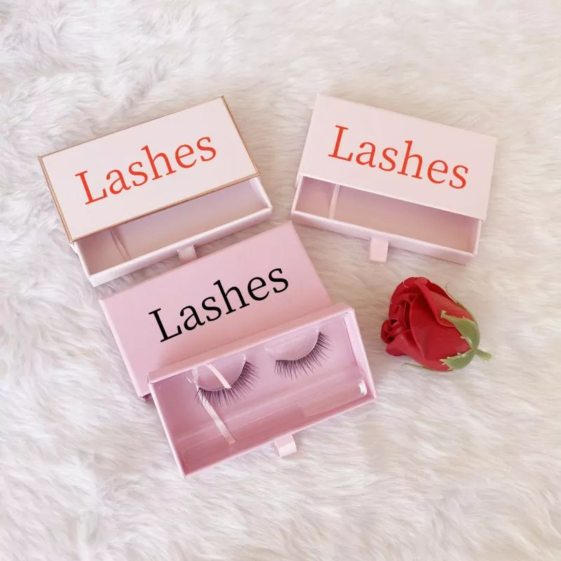 Side Drawer Customized Different Colors Flase Lashes Box