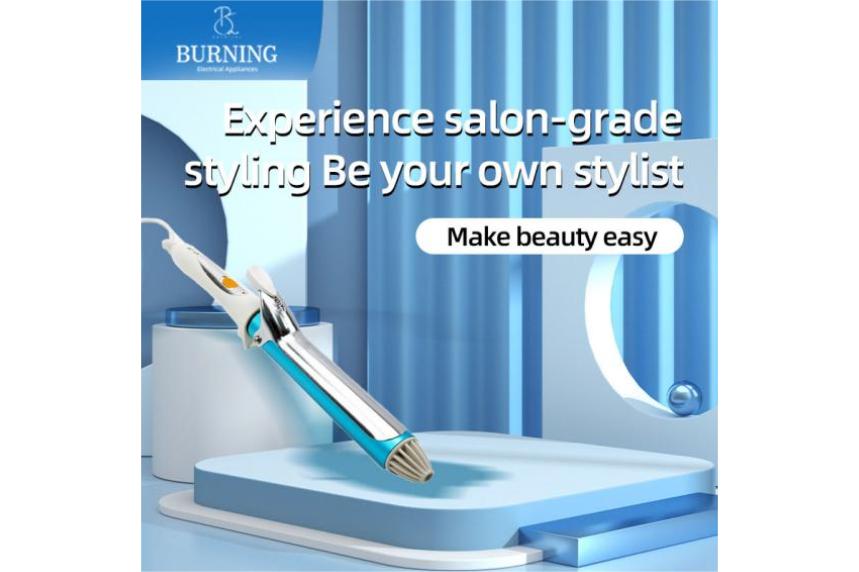 Revolutionize Your Hair Styling With The Blue Barrel Single Barrel Hair Curler