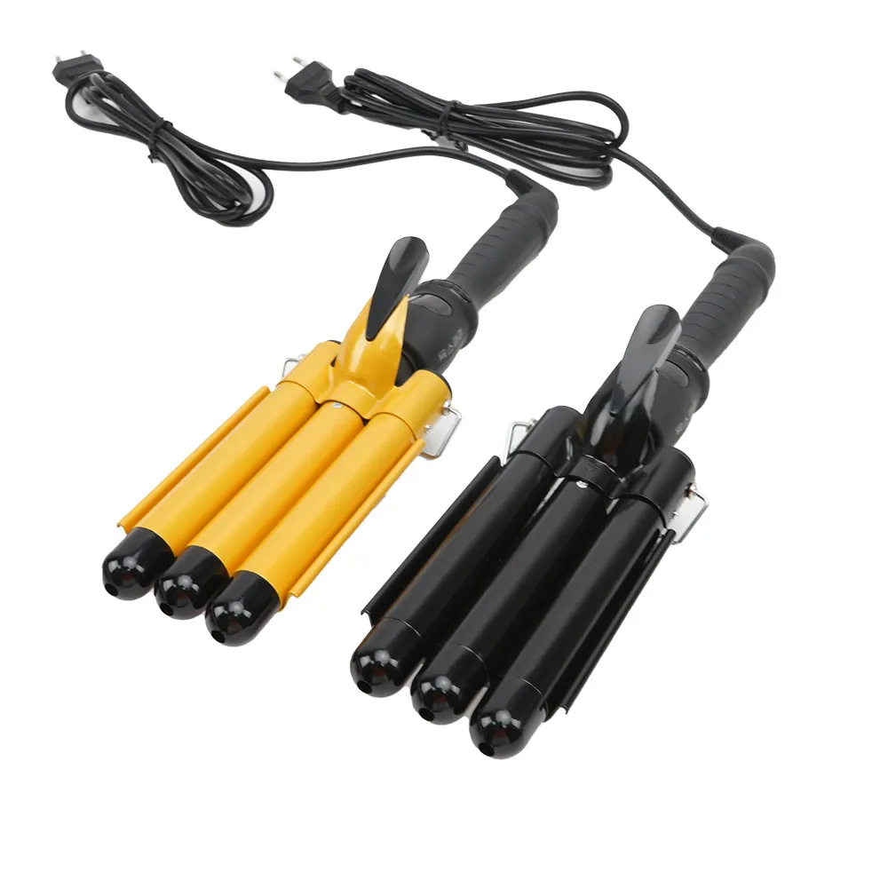 LED-display Triple Barrels Wave Styling Hair Curler