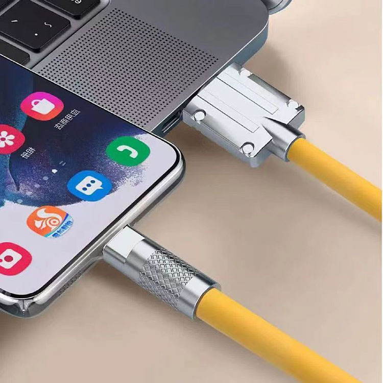 Cable de carga del cable de datos del teléfono celular de silicona líquida