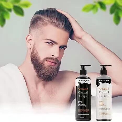 Detox Brighten Charcoal Men Hair Shampoo und Conditioner
