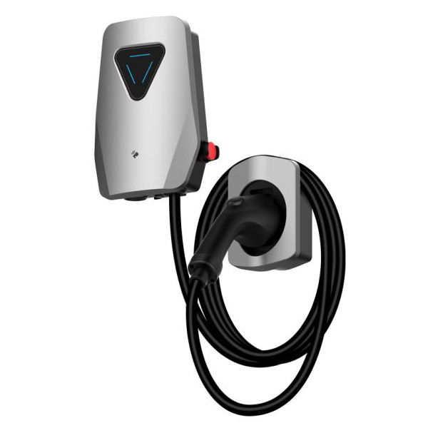 Câble de charge de voiture électrique Station de charge EV 7kw avec écran LED et câbles de 5 m