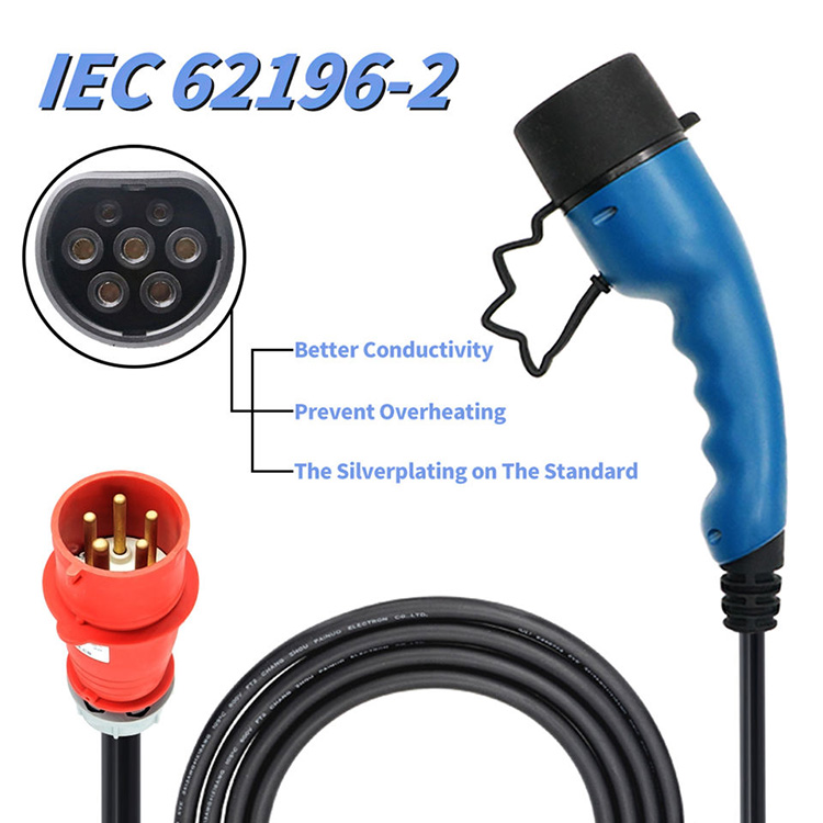 Câble de chargeur Mode2 EV Type 2 IEC62196