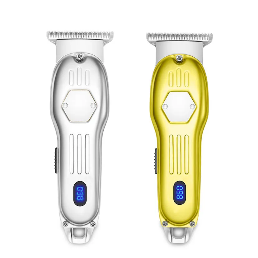 Ganzmetall-Haarschneider mit LED-Anzeige