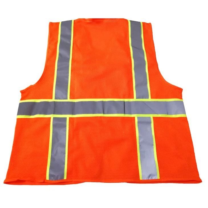 Orange Safety Vest with Pockets