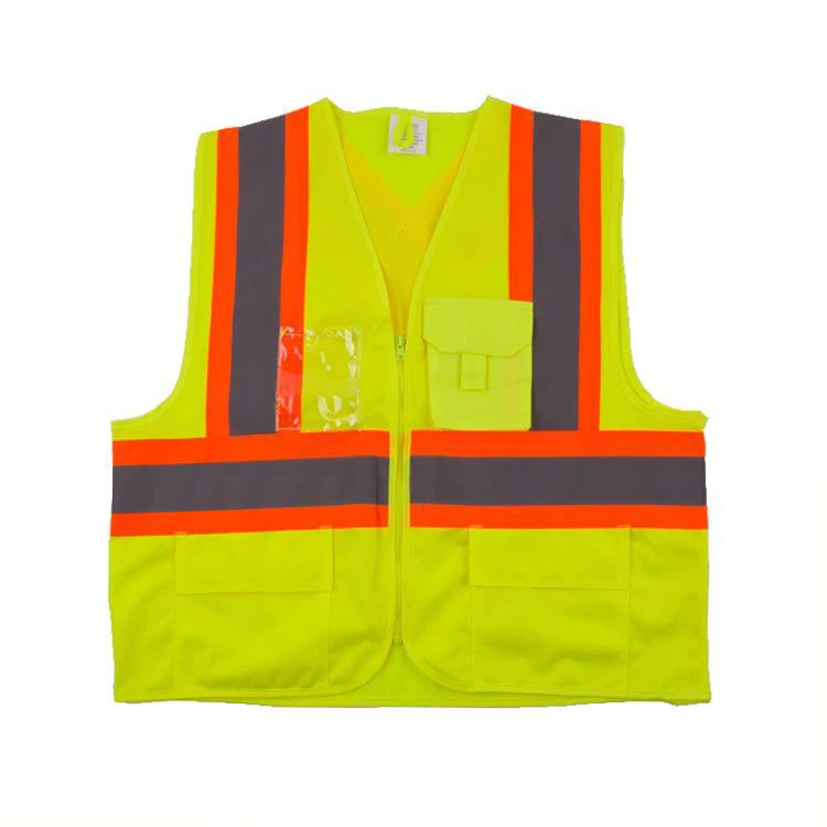 Logo Printing Reflective Vest with Pckets