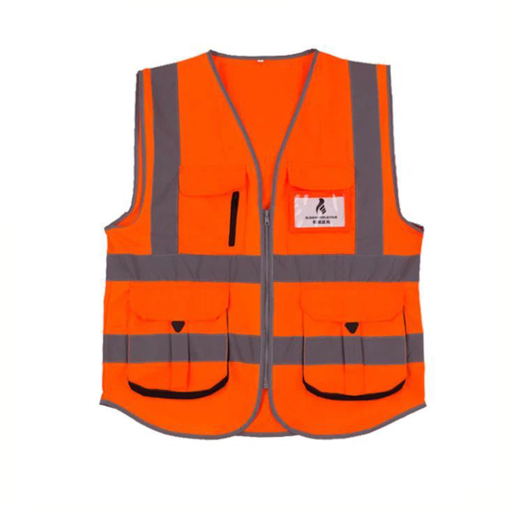 Reflective Safety Vest with Five Pockets