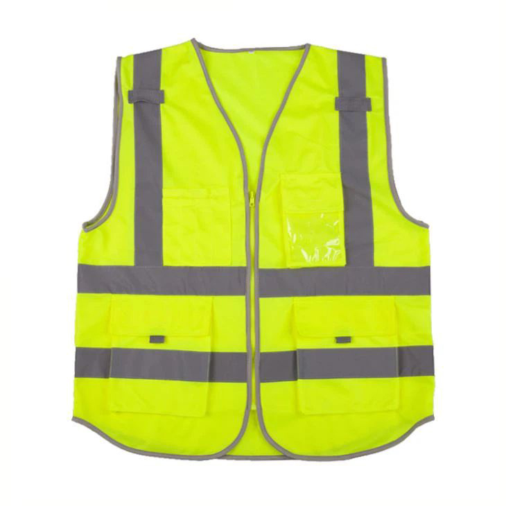 Reflective Safety Vest with Four Pockets