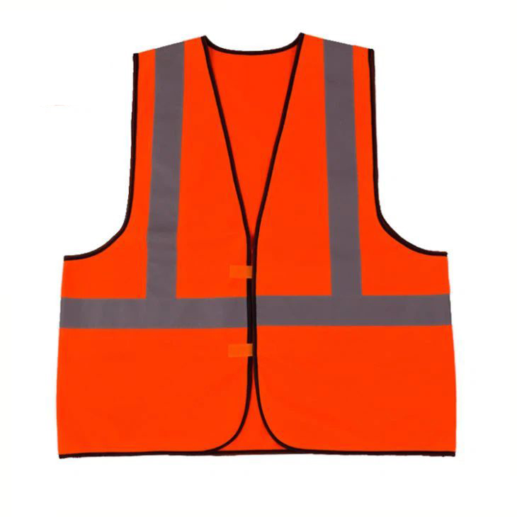 Safety Vest with High Reflective Tape Orange