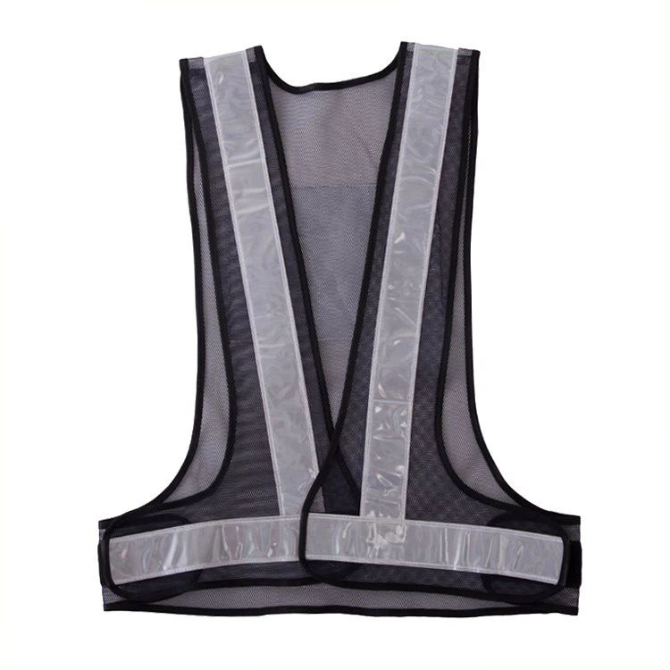 V Shape PVC Reflective Safety Vest Back Pocket