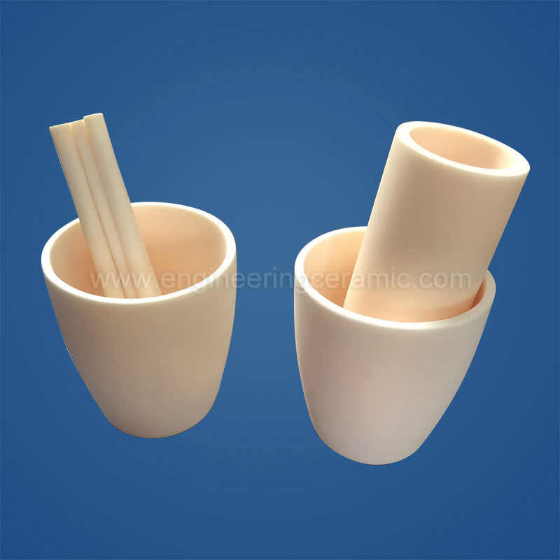 Ceramiczne stożkowe tygle z tlenku glinu