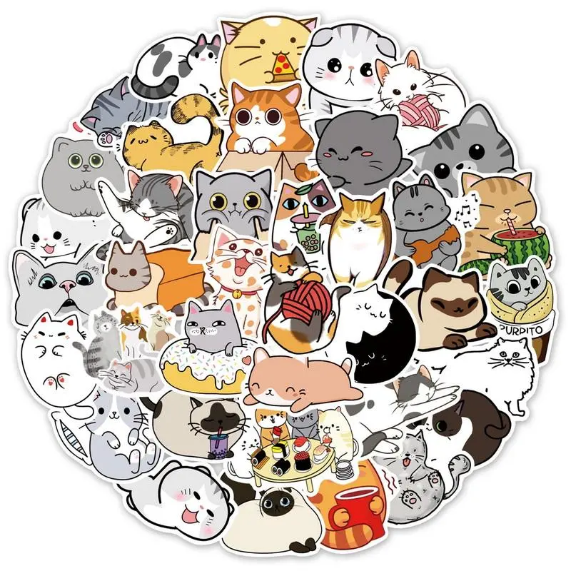 Various cartoon animal stickers
