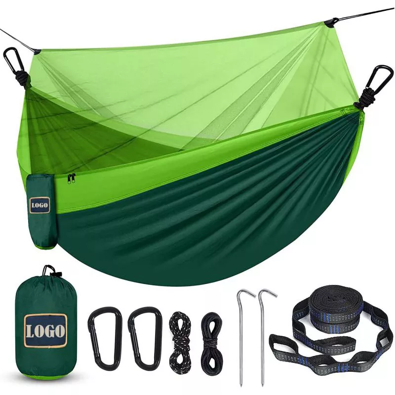 Letvægts campinghængekøje med net