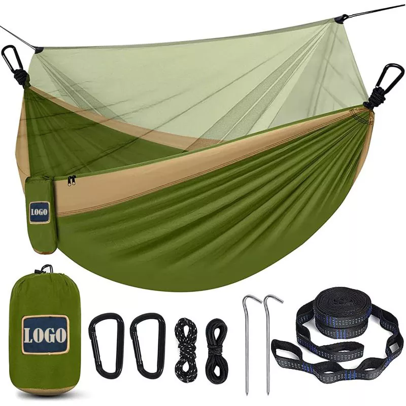 One Person Nylon Hammock with Net