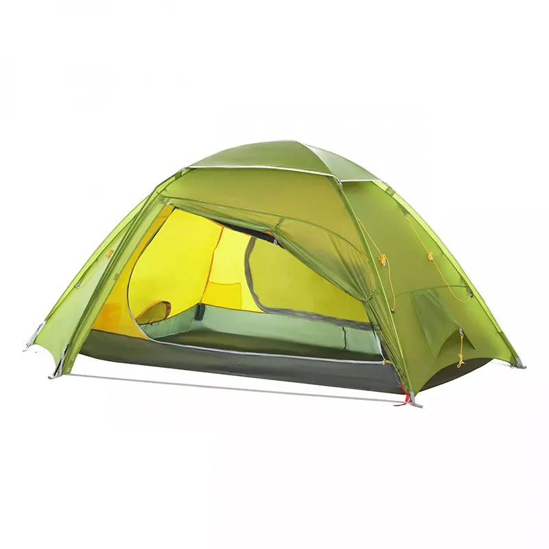 Tente de camping en plein air double silicone en nylon