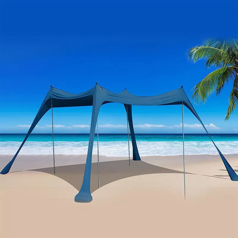 With Tent Pole Beach Tent Sun Shelter