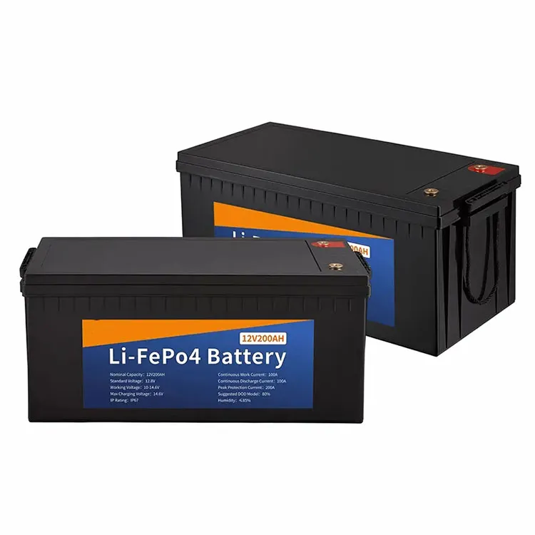 Paket Baterai Lithium Panyimpenan 12.8V 200Ah energi