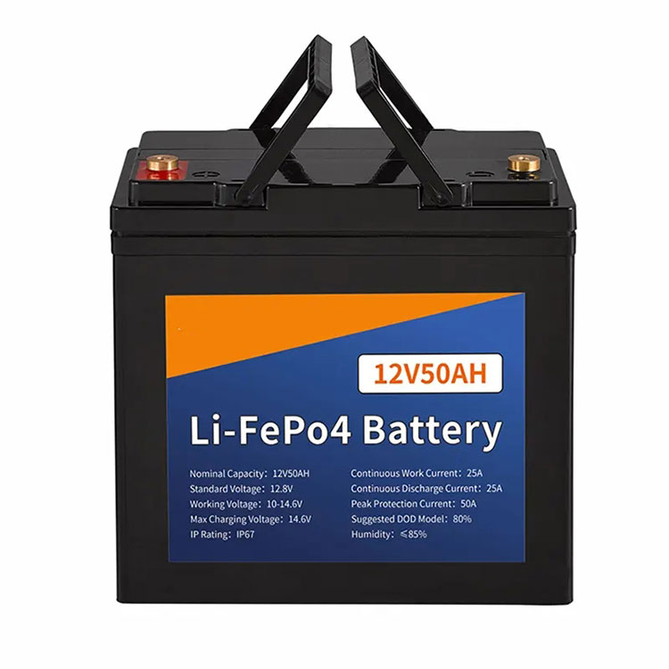 Pek Bateri Lithium Penyimpanan Tenaga 12.8V 50Ah