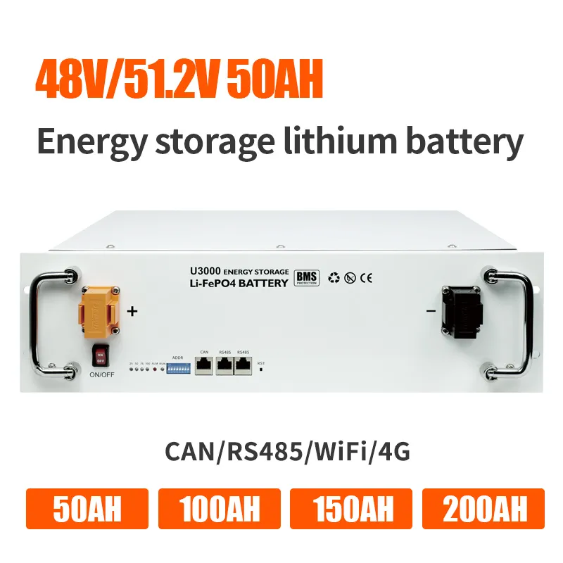 باتری ذخیره انرژی 2.4 کیلووات ساعت لیتیوم آهن فسفات 50 آمپر ساعت 48 ولت